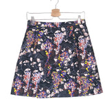 Multicolor Embroidered Floral Mini Skirt / CARVEN - Size 40
