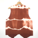 Caramel Tie-dye Cotton Sleeveless Vest - One Size