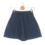 Navy Blue Poplin Cotton Shorts - One Size