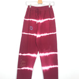 Red Tie-dye Cotton Gauze Trousers - One Size