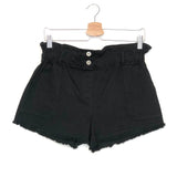 Black High Waist Mini Shorts / GARCONNE - Size M