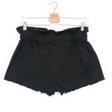 Black High Waist Mini Shorts / GARCONNE - Size M