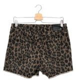 Leopard Jean Shorts / HEARTLESS JEANS - Size L