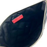 Black CANDYSTUD Spike Black Quilted Puffer Leather Clutch / VALENTINO