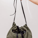 Green Military Nylon Medium BUNDLE Shoulder Bag / ALEXANDER MCQUEEN