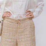 Beige Tweed Shorts / CHANEL - Size 38