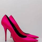 Fuchsia Satinated MARYLIN Pumps 110mm / SAINT LAURENT - Size 38