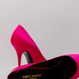 Fuchsia Satinated MARYLIN Pumps 110mm / SAINT LAURENT - Size 38