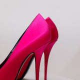 Fuchsia Satinated MARYLIN Pumps 110mm / SAINT LAURENT - Size 38