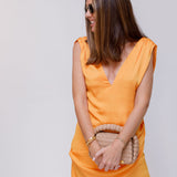 Orange LORENIA Satiny Dress / IRO - Size 38