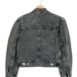 Acid Wash HACENE Cropped Denim Jacket / ISABEL MARANT ETOILE - Size 36