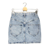 Acid-Washed HONDO Denim Mini Skirt / ISABEL MARANT ETOILE - Size 36