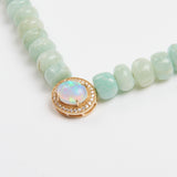 Amazonite and Harlequin Opal Cushion Necklace / SHIREL BELLAICHE