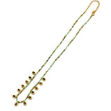 Amazonite Beads with Tiger's Eye Charms Necklace