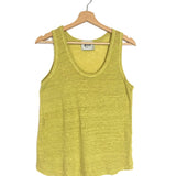 Apple Green  Linen Tank Top - One Size