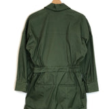 Army Green BELO Belted Cotton-blend Twill Playsuit / IRO - Size 34