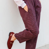 Aubergine Bandana-print Cotton Pants / JOHANNA PARIS - Size S
