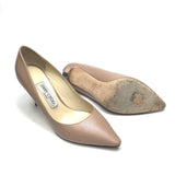 Ballet Pink Pointed Pumps - model ROMY 85 / JIMMY CHOO - Size 37.5