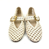 Beige ALCHEMY Woven Leather Ballerina Flats / ZIMMERMANN - Size 40
