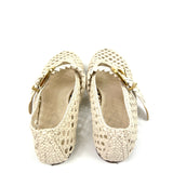 Beige ALCHEMY Woven Leather Ballerina Flats / ZIMMERMANN - Size 40