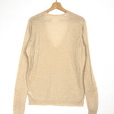 Beige APPLE Cashmere V-neck Jumper / ZADIG & VOLTAIRE - Size L