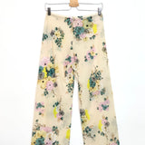Beige BAEZ Floral Print Lightweight Stretch Jersey Pants / SIYU - Size 38