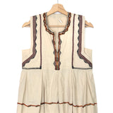 Beige BARNEY Embroidered Cotton Top / ISABEL MARANT ETOILE - Size 36