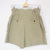 Beige Belted High Waist Shorts / ALBERTA FERRETTI - Size 36