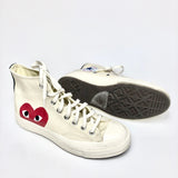 Beige Chuck 70 Printed Canvas High-top Sneakers / CONVERSE X COMME DES GARCONS PLAY - Size 41