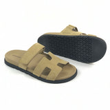 Beige CHYPRE Suede Sandals / HERMES - Size 39