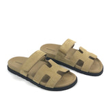 Beige CHYPRE Suede Sandals / HERMES - Size 39