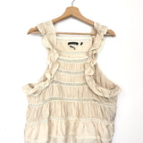 Beige CLARK Silk Ruffled Top / ISABELMARANT - Size 40