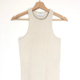 Beige  EVA Ribbed Tank Top / ANINE BING - Size S