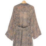 Beige Floral NAJM Belted Kimono / VOYAGE 102 - Size S