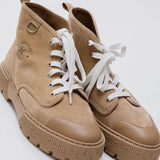 Beige ITINERAIRE Suede Ankle Boots / HERMES - Size 38.5