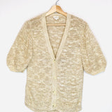 Beige Knitted MATHIS Cardigan / MAISON STELLA & SUZIE - Size M