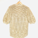 Beige Knitted MATHIS Cardigan / MAISON STELLA & SUZIE - Size M