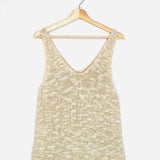 Beige Knitted Tank Top / MAISON STELLA & SUZIE - Size M