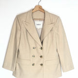 Beige LADY Wool Blend Double Breasted Jacket / BA&SH - Size 1