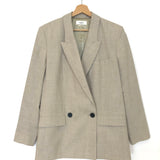 Beige LEAGAN Wool Blend Single Breasted Jacket / ISABEL MARANT ETOILE - Size 36