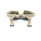 Beige Logo Soft Padded Leather Sandals / PRADA - Size 39