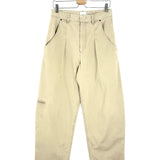 Beige LENADI Pleated Relaxed-Fit Wide-Leg Trousers / ISABEL MARANT - Size 38