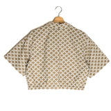 Beige Logo Cropped Cotton Jacket / CELINE - Size 38