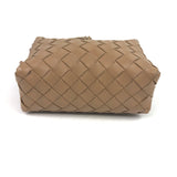 Beige LOOP Mini Intrecciato Leather Camera Crossbody Bag / BOTTEGA VENETA