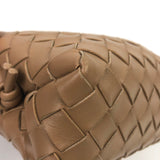 Beige LOOP Mini Intrecciato Leather Camera Crossbody Bag / BOTTEGA VENETA