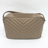Beige LOU Quilted Leather GHW Camera Bag / SAINT LAURENT