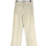 Beige Mango JESSIE Patch Pocket High Rise Wide-Leg Jeans / MOTHER - Size 28