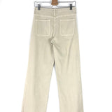 Beige Mango JESSIE Patch Pocket High Rise Wide-Leg Jeans / MOTHER - Size 28