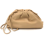 Beige MINI POUCH Leather Bag / BOTTEGA VENETA