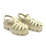 Beige MONOLITH  Rubber Sandals / PRADA - Size 37